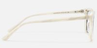 Chaparral - Blue Lens Rectangle White Sunglasses | Vooglam Side View