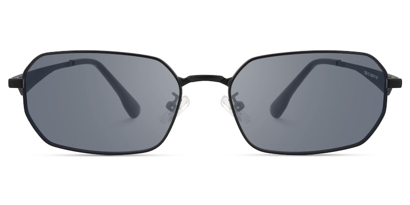 Aether - Geometric Black Sunglasses