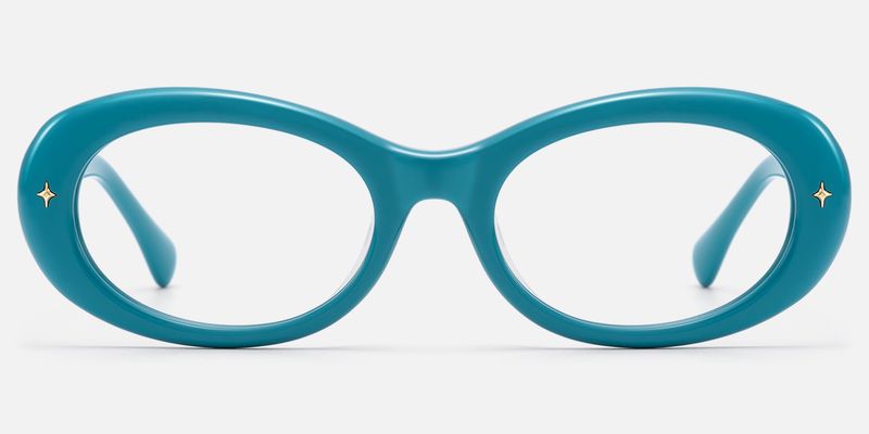 Vexa - Vibrant Blue Thick Acetate Frames | Vooglam