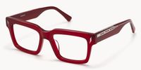Razor - Rectangle Red Eyeglasses - 2