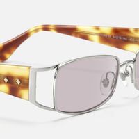 Wren - Festival-Ready Rectangle Silver Sunglasses | Vooglam Design Details