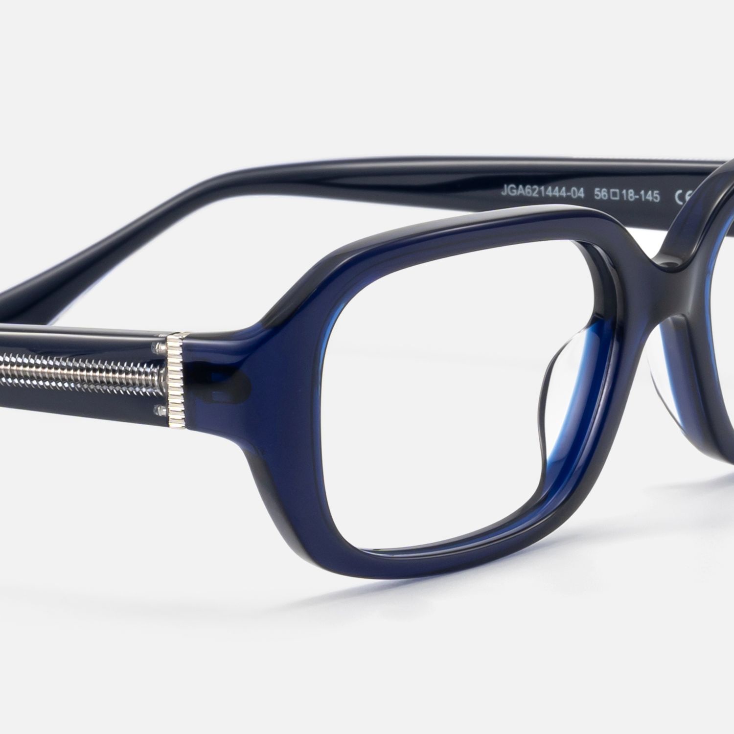 Mies - Bold Deep Blue Frames with Metal Pin | Vooglam Design Details