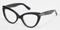 Veromca - Black Cat Eye Glasses | Vooglam Front View