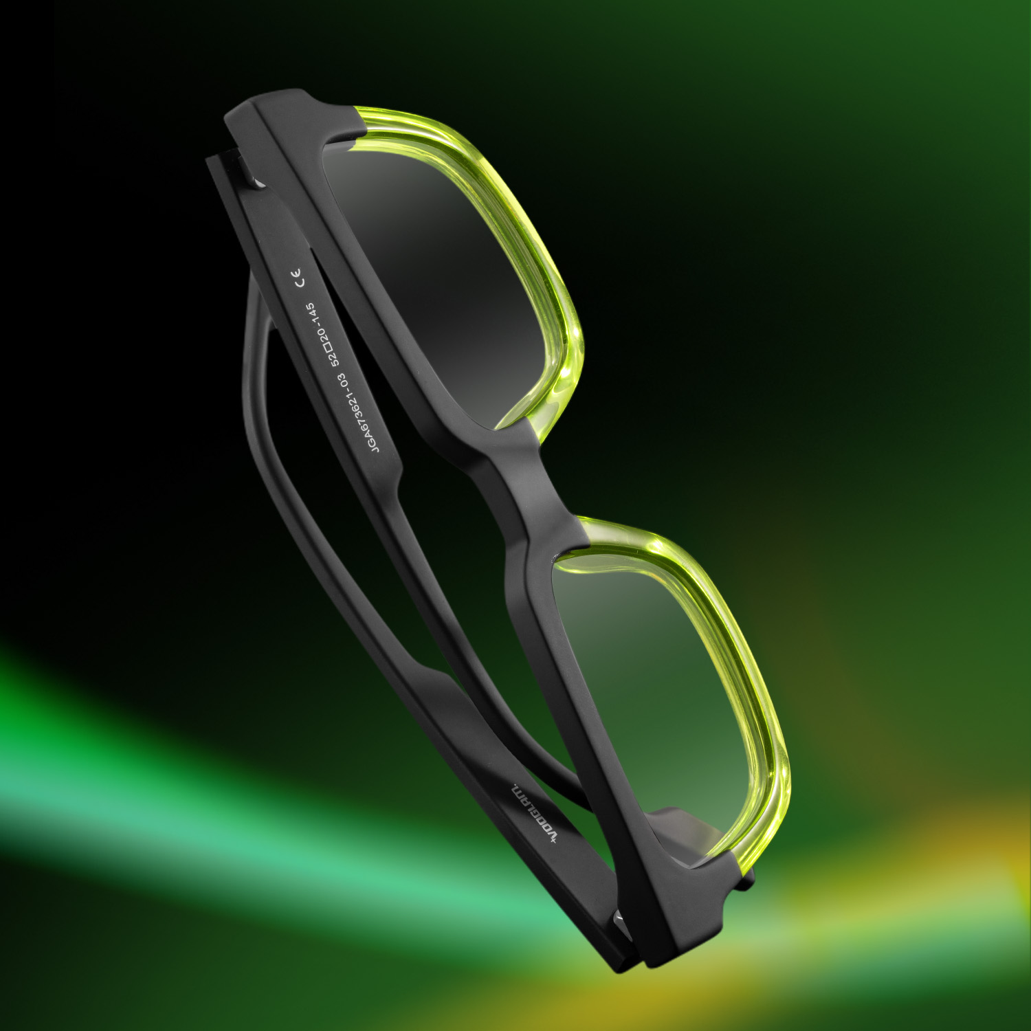 Strobe - Rectangle Two-tone Eyeglasses - 3