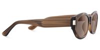 Reign - Geometric Brown Sunglasses | Vooglam