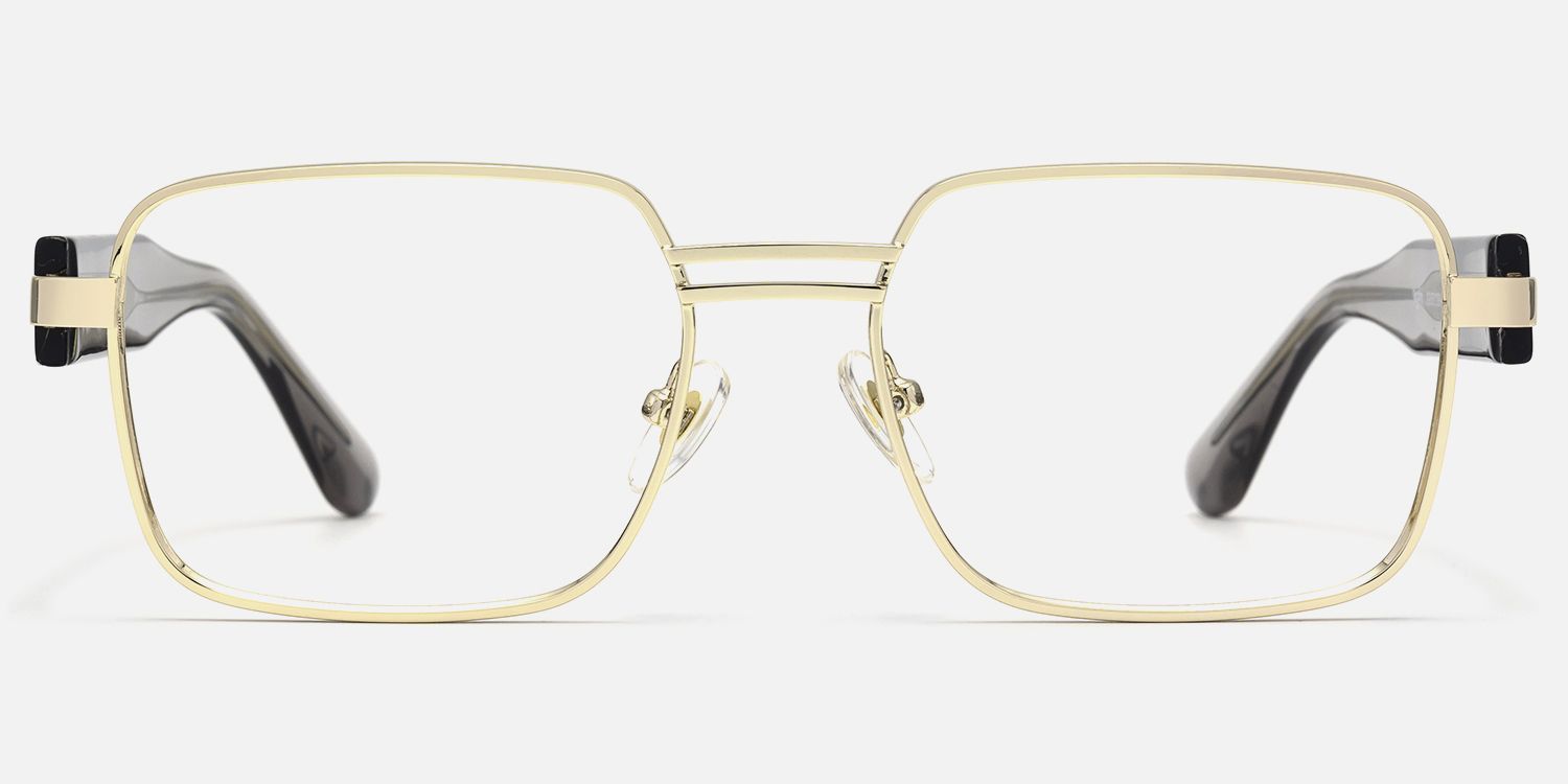 Ubuntu - Rectangle Gold Eyeglasses product detail 2