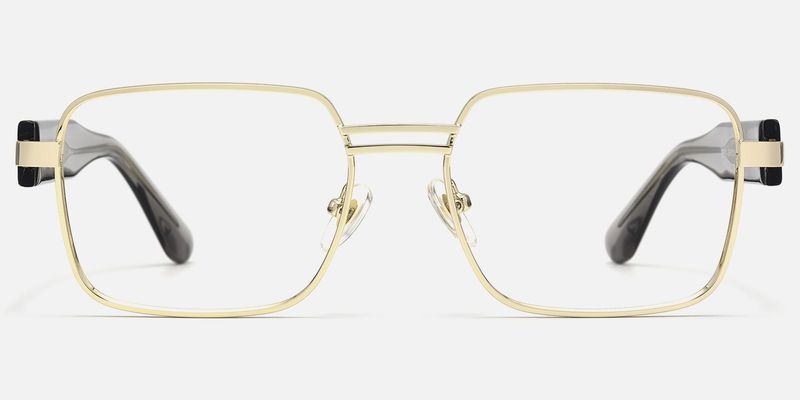 Ubuntu - Rectangle Gold Eyeglasses