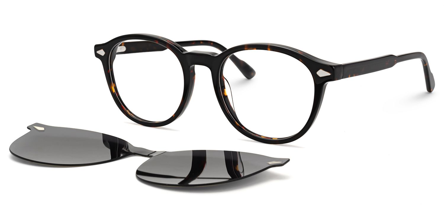 Ferguson - Round Tortoise Sunglasses | Vooglam 6