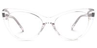 Eleanore - Cat Eye Crystal Eyeglasses | Vooglam Angle View