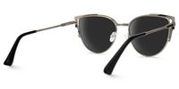 Daitaro - Cat Eye Black Sunglasses | Vooglam Side View