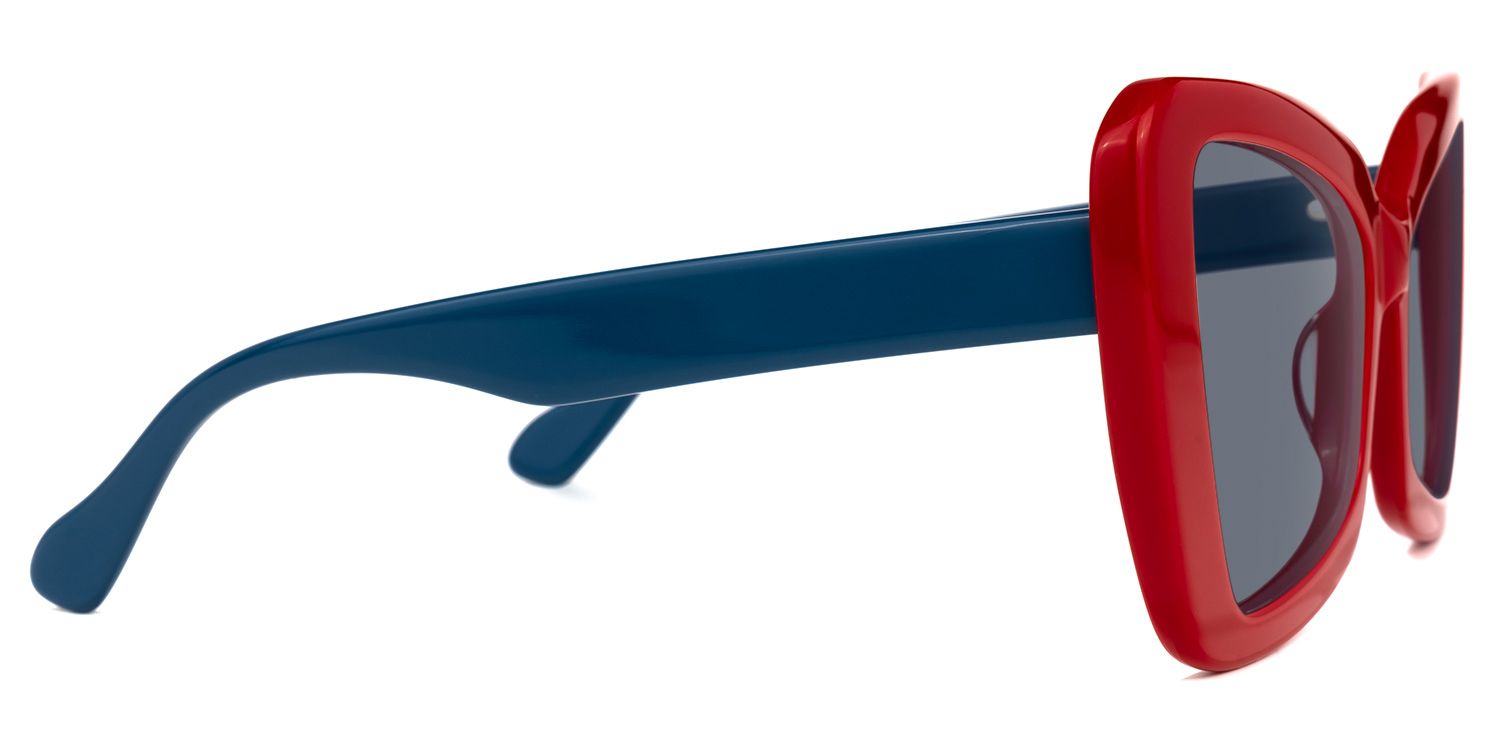Mandi - Butterfly Red Sunglasses | Vooglam 4