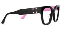 Lorette - Square Black Eyeglasses | Vooglam 