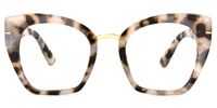 Paulina - Square Tortoise Eyeglasses | Vooglam Angle View