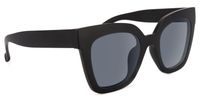 Naila - Square Black Sunglasses│Vooglam