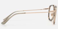 Breeze - Aviator Silver Eyeglasses | Vooglam Side View