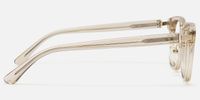 Silenzio - Square Champagne Eyeglasses | Vooglam Side View