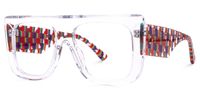 Halian - Aviator Crystal Eyeglasses | Vooglam Front View