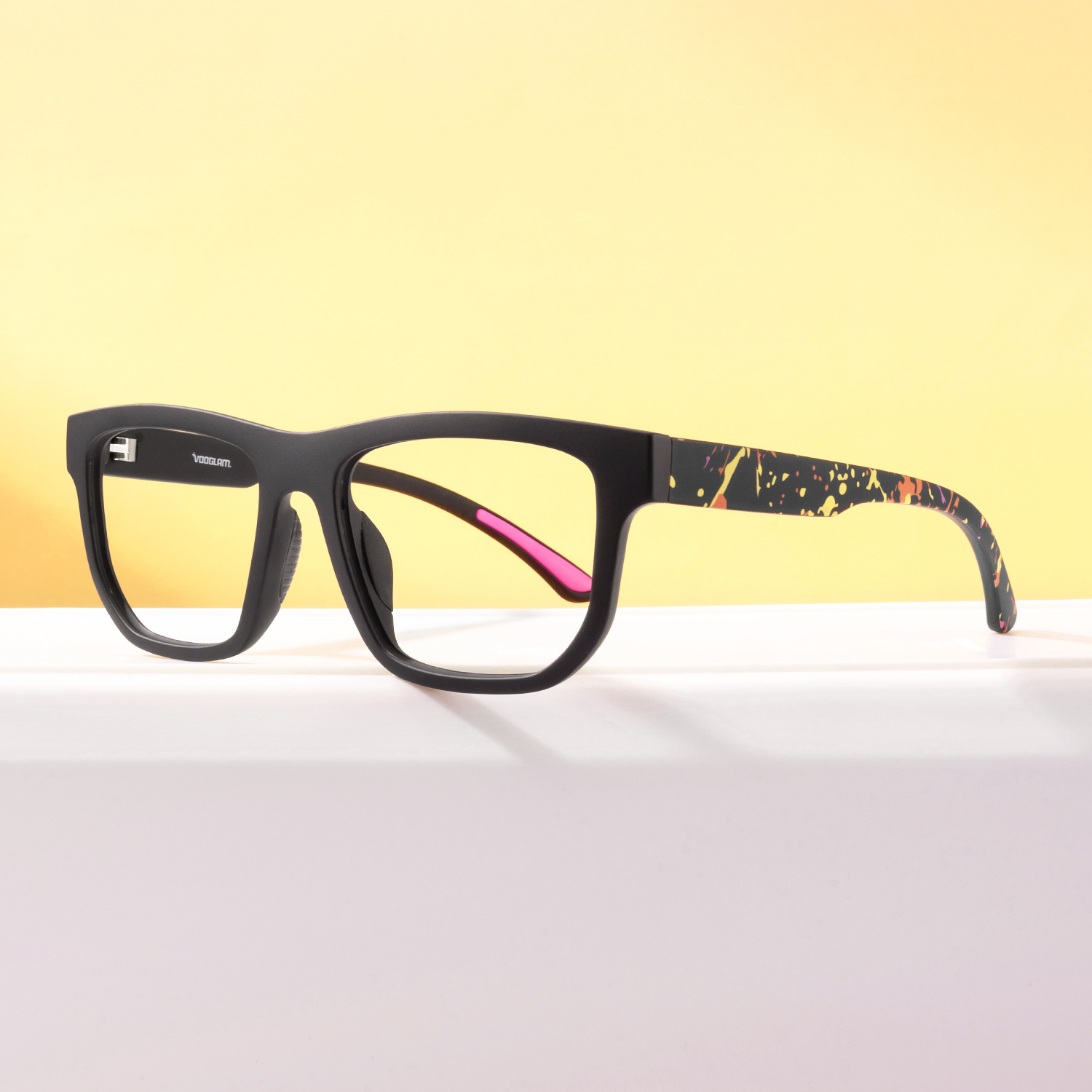 Nocturnal - Geometric Black Eyeglasses - 1