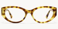 Drizzle - Oval Tortoise Eyeglasses - 1