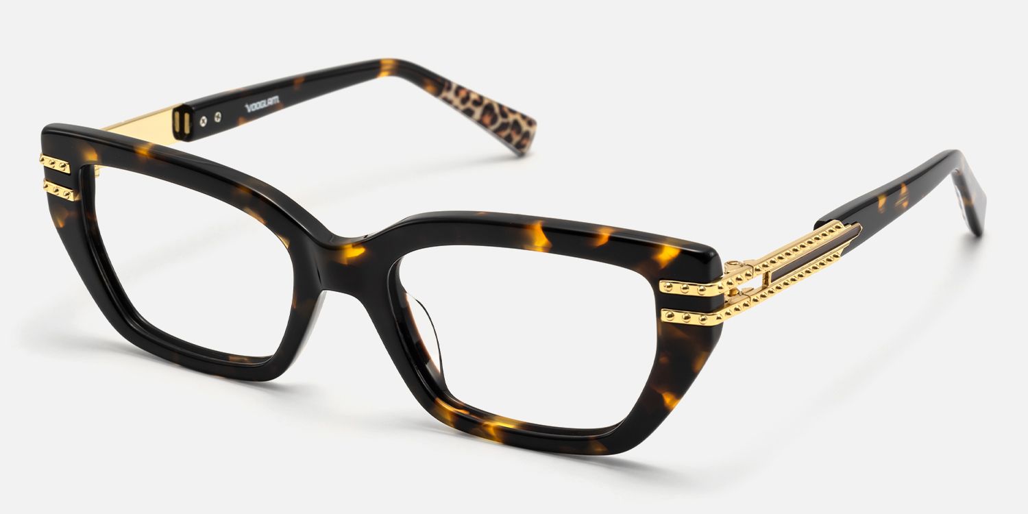 Nomad - Cat eye Tortoise Eyeglasses | Vooglam Front View