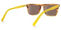 Charlotte - Rectangle Brown Sunglasses - 3