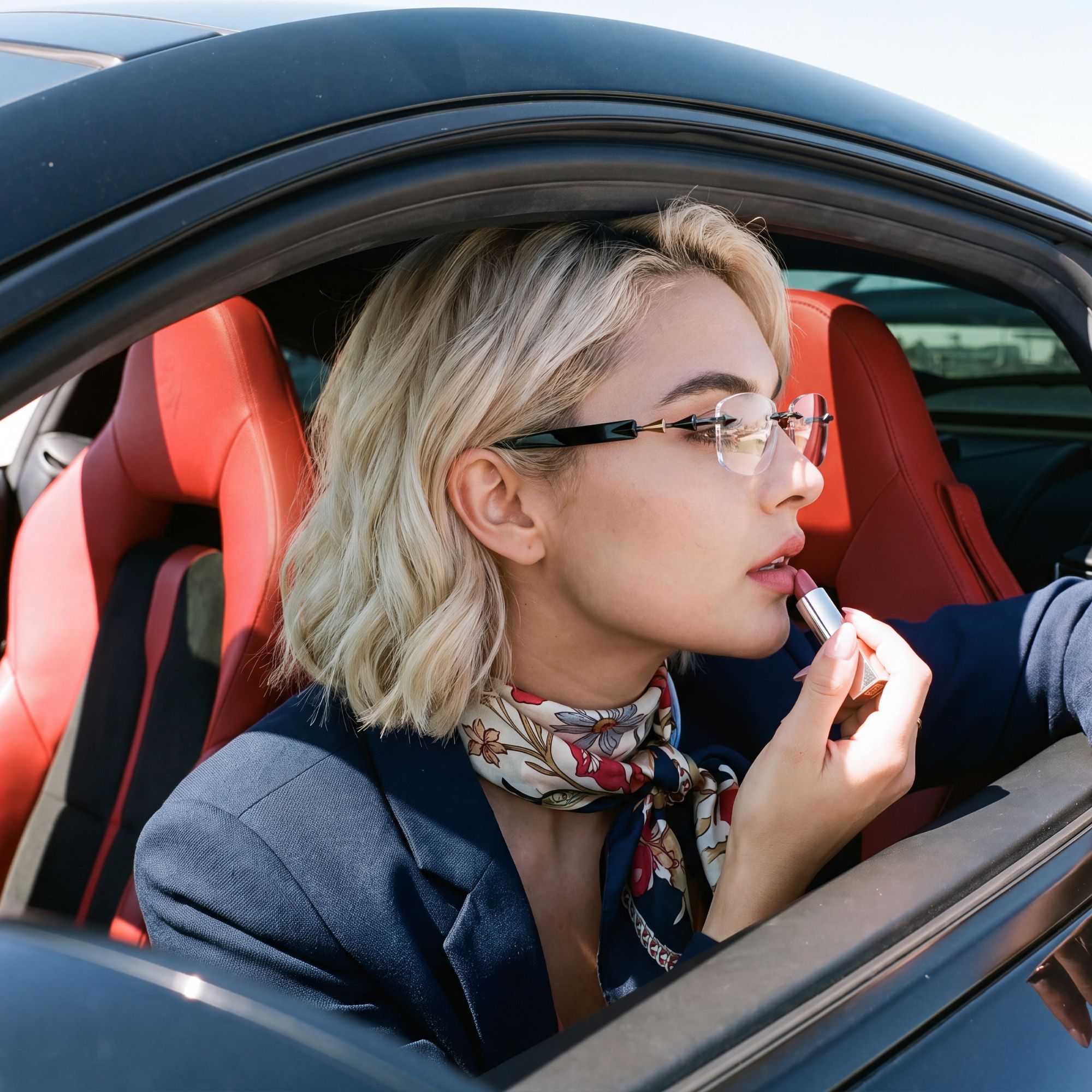 Vooglam Street Style in Real Life: Fracture - Ultralight Frameless Black Glasses by Vooglam