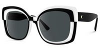 Mabon - Butterfly Black/White Sunglasses | Vooglam Front View