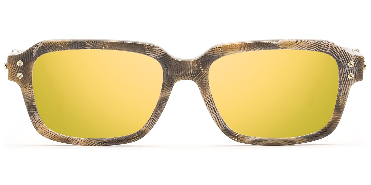 Frame Size of Anacortes - Light Brown Pattern Guitar Glasses | Vooglam