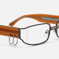 Riff - Rectangle Grey Eyeglasses | Vooglam Design Details