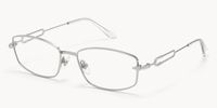 Bladework - Rectangle Silver Eyeglasses - 2