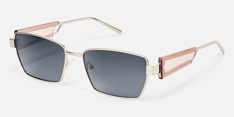 Rogue - Rectangle Silver Sunglasses | Vooglam