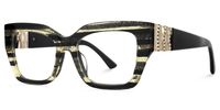 Sable - Square Pattern Eyeglasses | Vooglam Front View