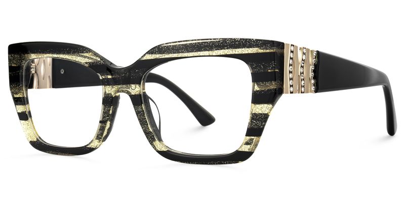 Sable - Square Pattern Eyeglasses | Vooglam