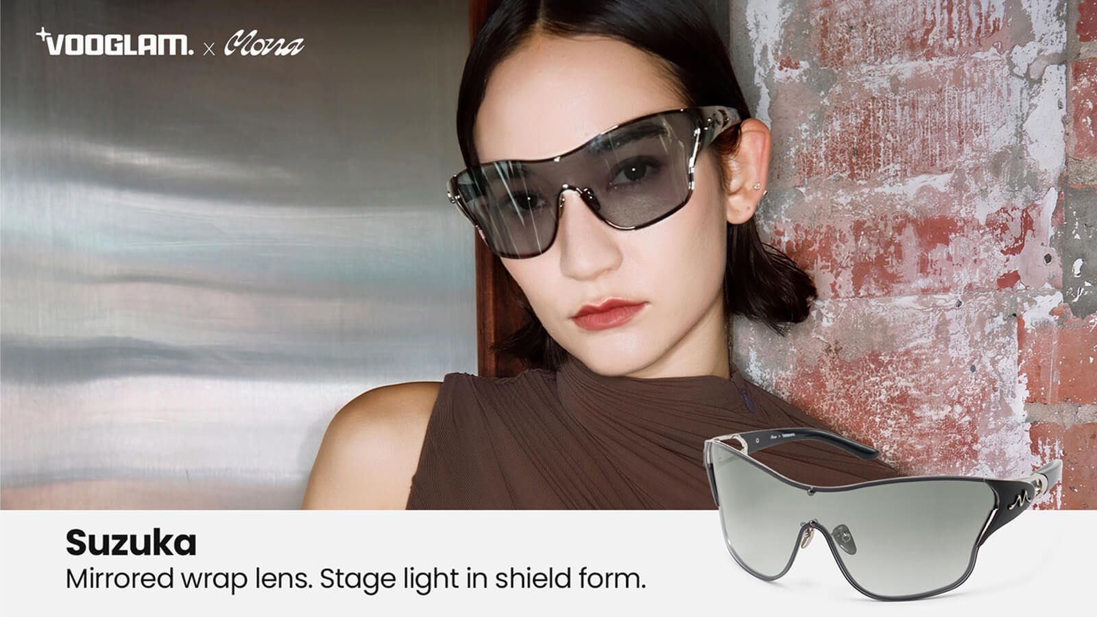 suzuka-shield black sunglasses