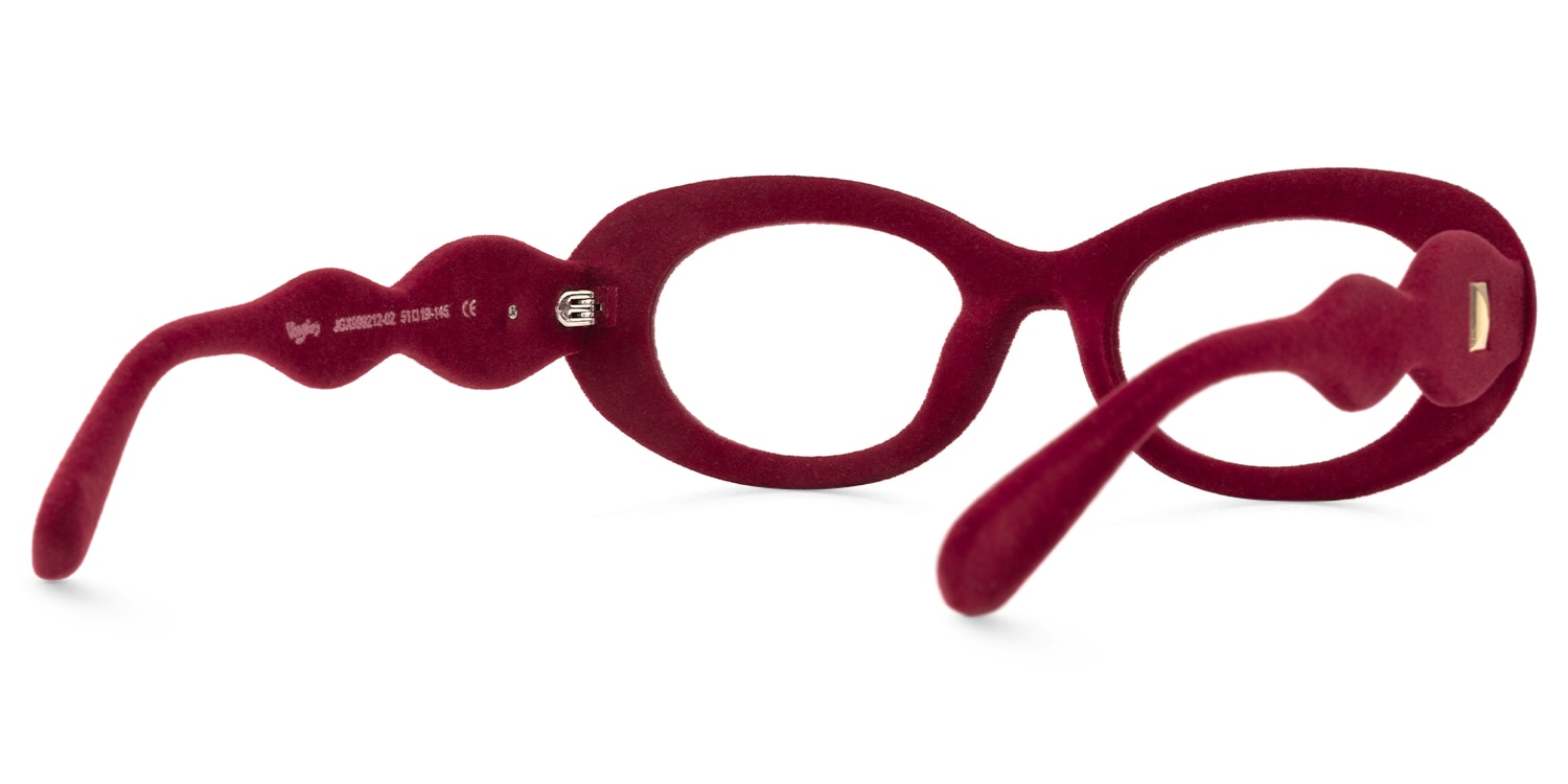Royale - Oval Red Eyeglasses