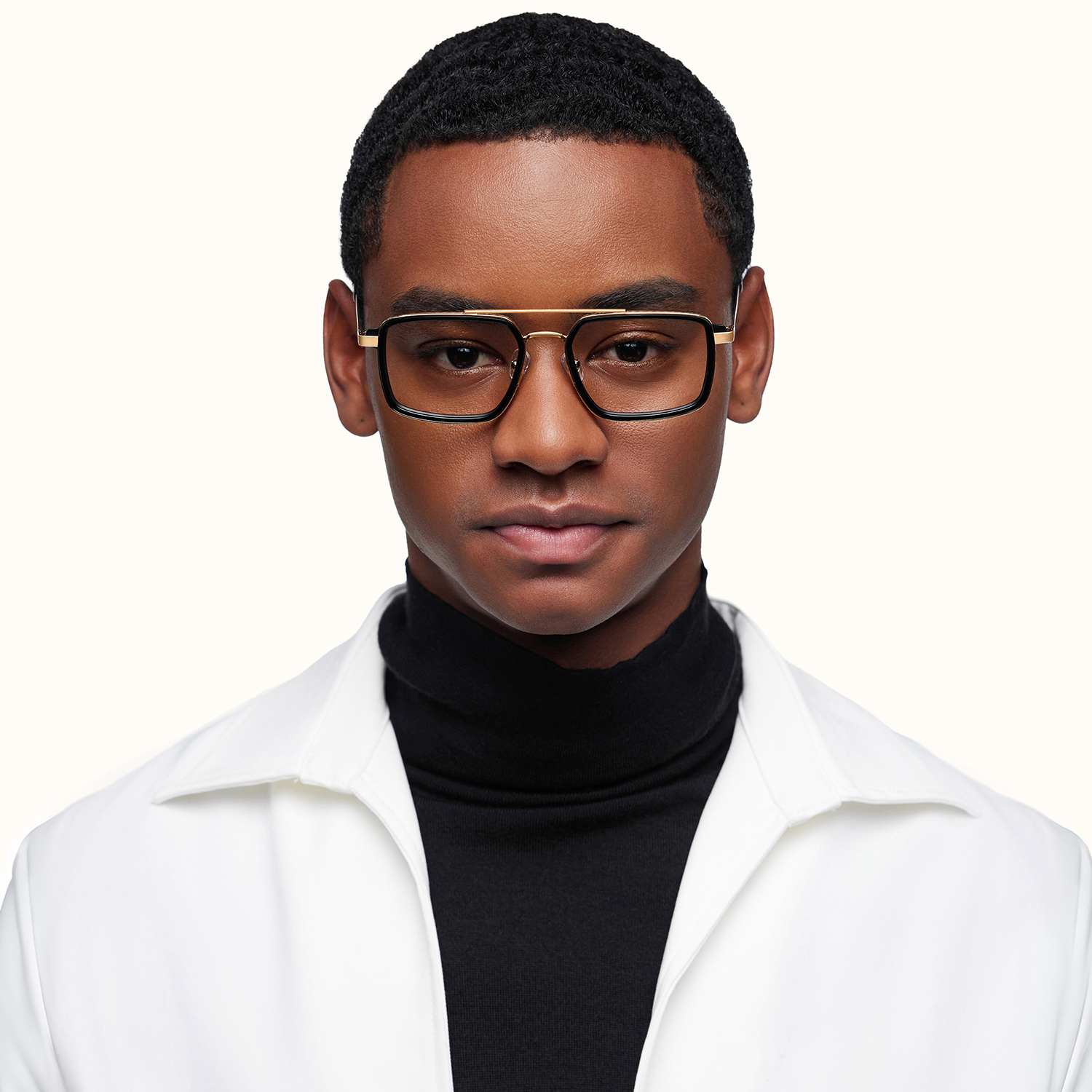 Navigator - Aviator Black Eyeglasses - 1