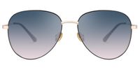 Elsbeth - Aviator Black Sunglasses | Vooglam Angle View