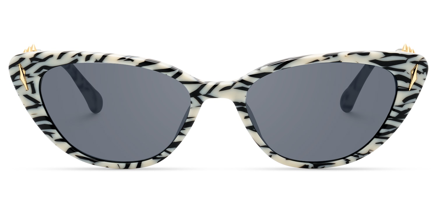 As If - Cat Eye Pattern Sunglasses - 1