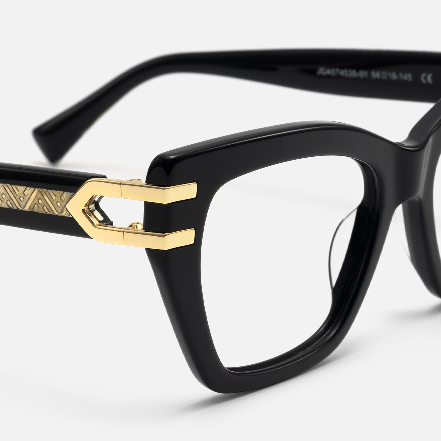 Warrior - Butterfly Black Eyeglasses | Vooglam Design Details
