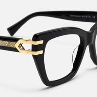 Warrior - Butterfly Black Eyeglasses | Vooglam Design Details
