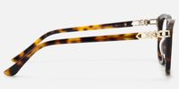 O'Keeffe - Retro Aviator Tortoise Eyeglasses | Vooglam Side View