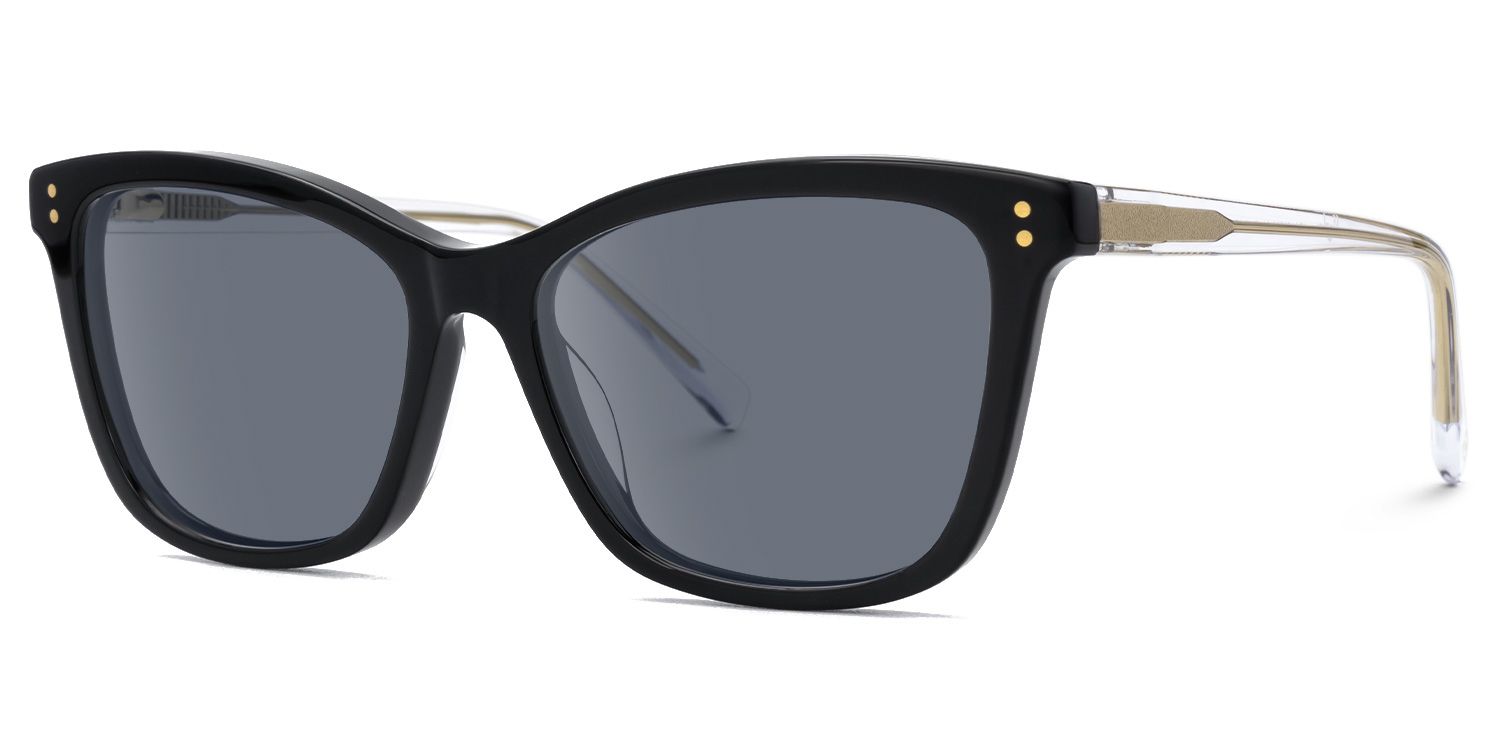 Lalage - Butterfly Black Sunglasses | Vooglam Front View