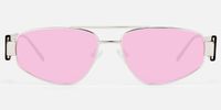 Orbit - Aviator Silver Sunglasses | Vooglam Angle View