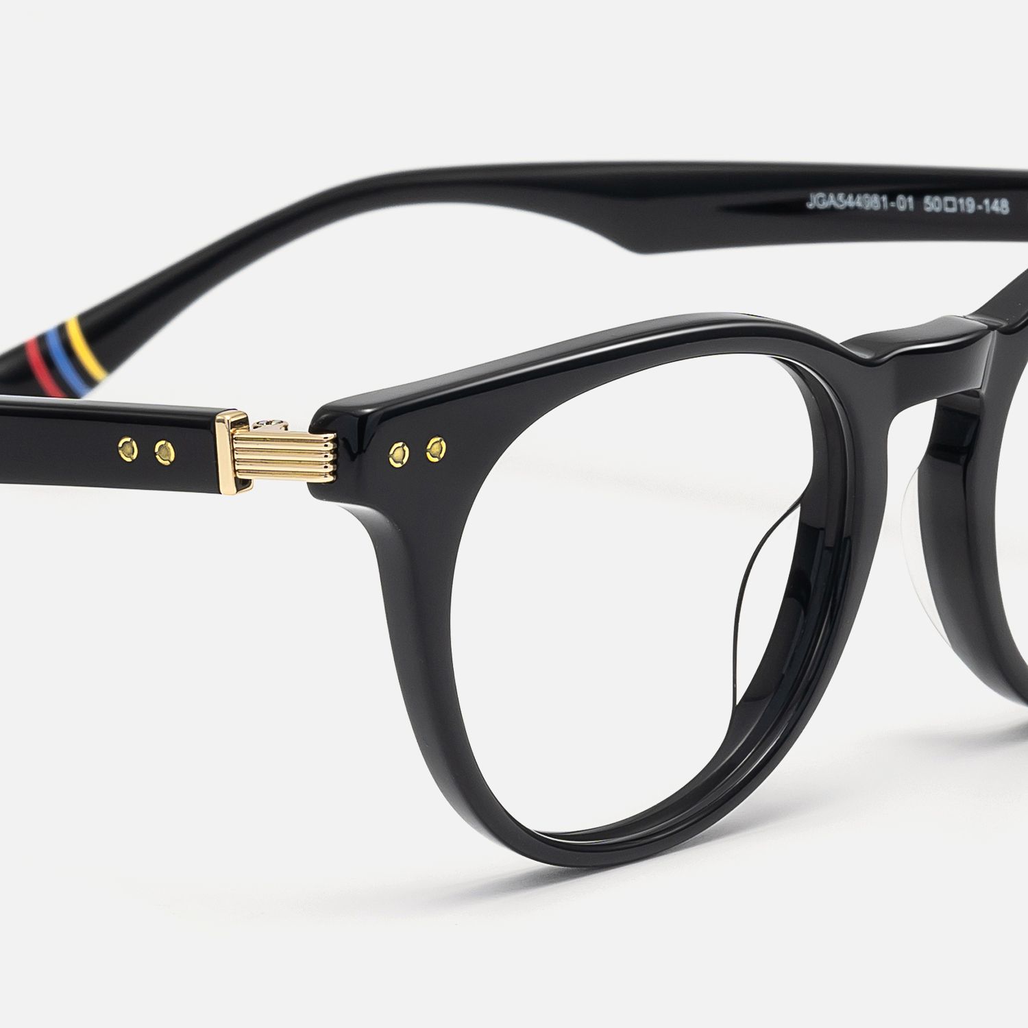 Vintel - Rectangle Black Eyeglasses | Vooglam Design Details