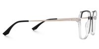 Elton - Square Black Eyeglasses | Vooglam