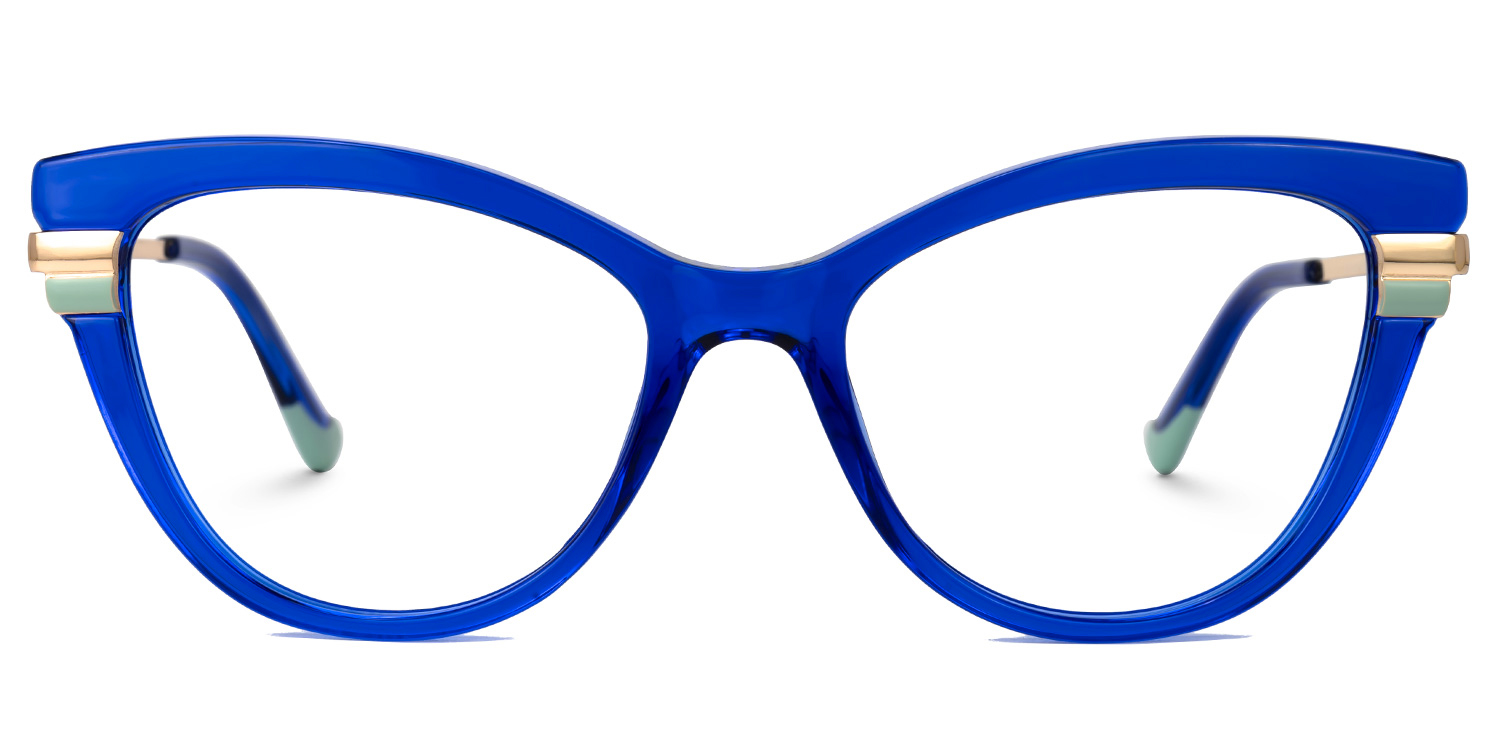 

Deangelo - Cat Eye Blue Eyeglasses