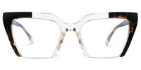 Danyale - Square Crystal Eyeglasses | Vooglam Angle View