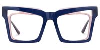 Emberlei - Square Pink/Blue Eyeglasses | Vooglam Angle View
