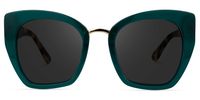 Dandelion - Cat Eye Green Sunglasses | Vooglam Angle View