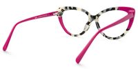 Lahela - Cat Eye Pink/Tortoise Eyeglasses | Vooglam Side View